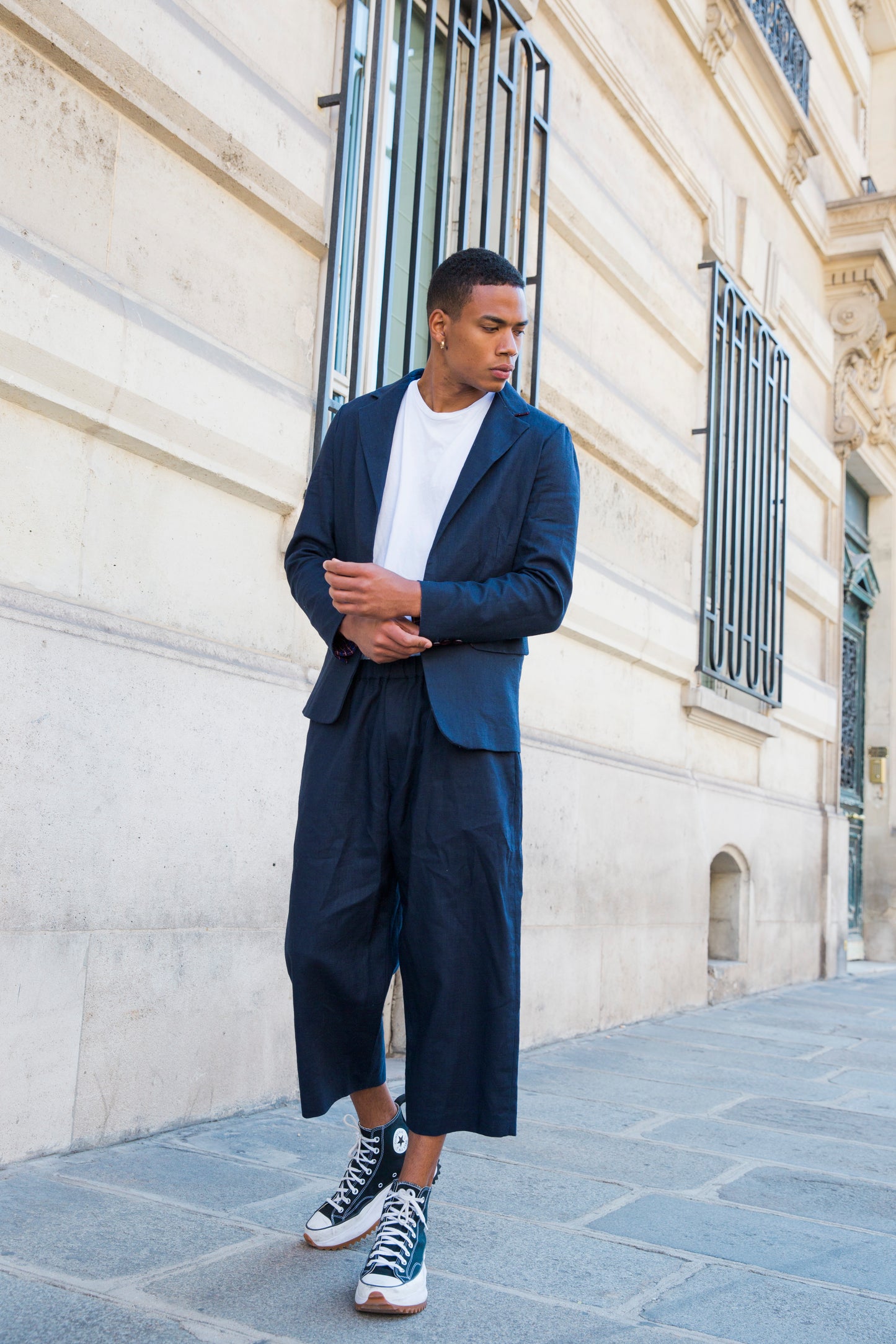 Maler jacket and its assorted cropped pants