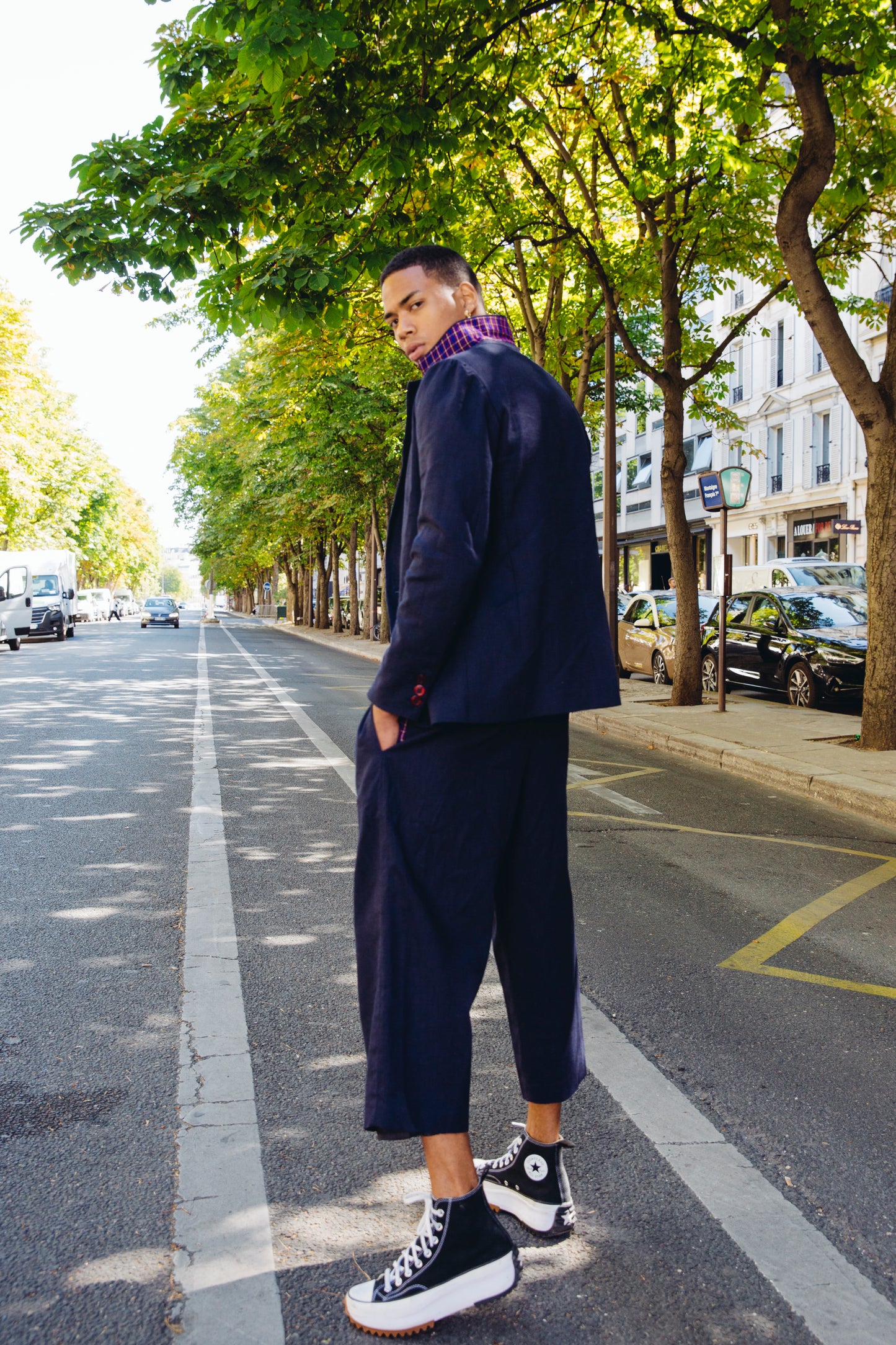 Maler jacket and its assorted cropped pants