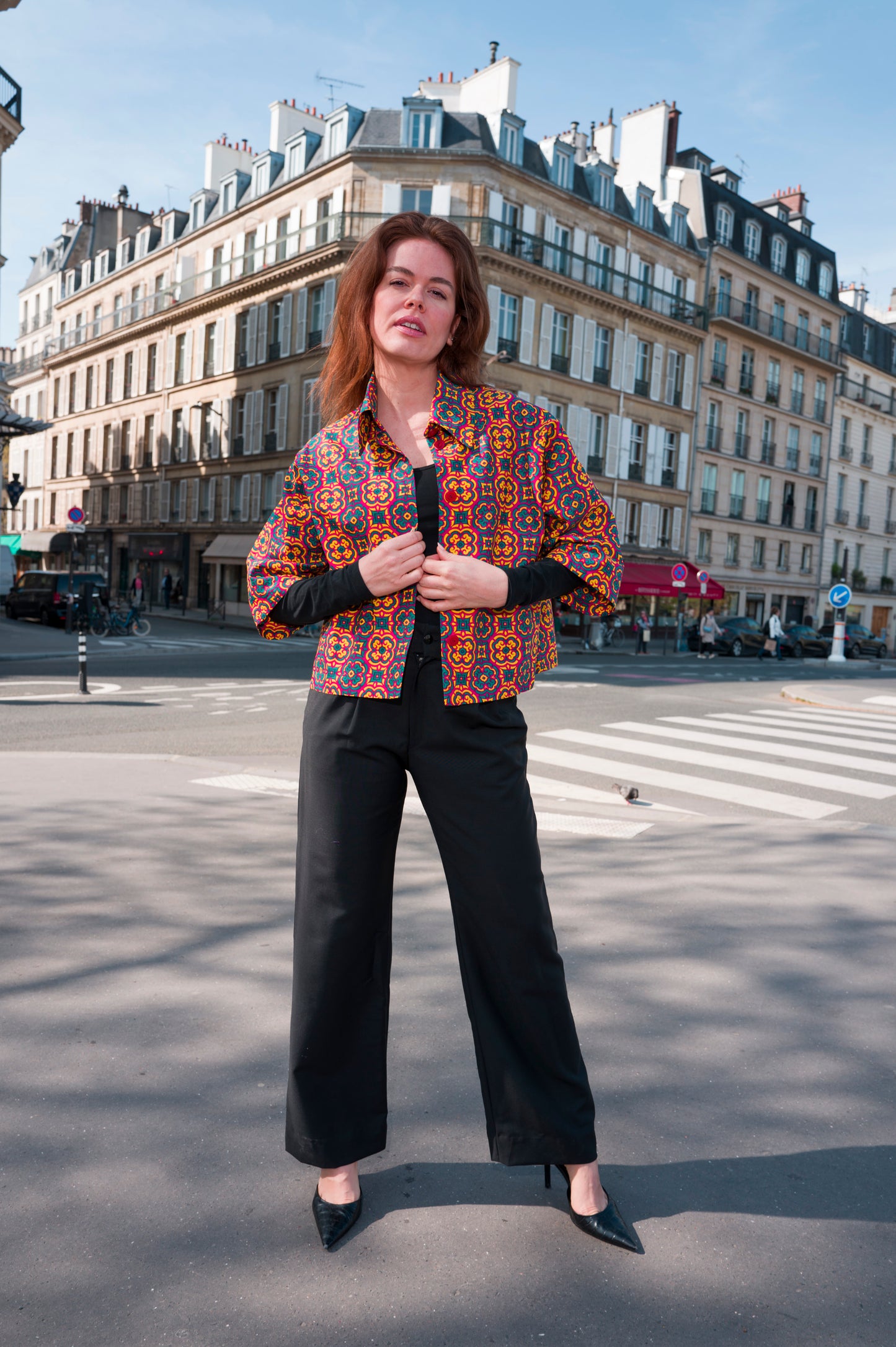 JIji, a colorful oversized women's shirt